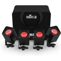 Chauvet DJ Freedom H1 IP X4 Wireless LED Wash Light System 4 Pack Black