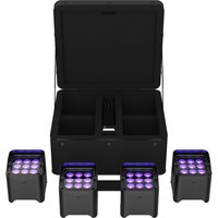 Chauvet DJ Freedom Par H9 IP Wireless Battery LED Uplight Kit (4 Pack)