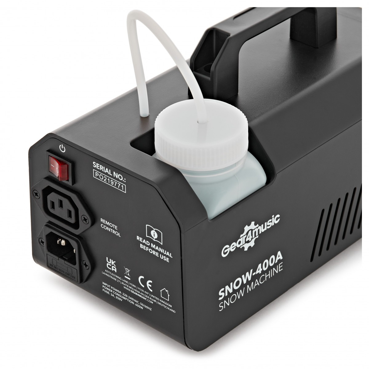 400W Snow Machine by Gear4music - Image 3