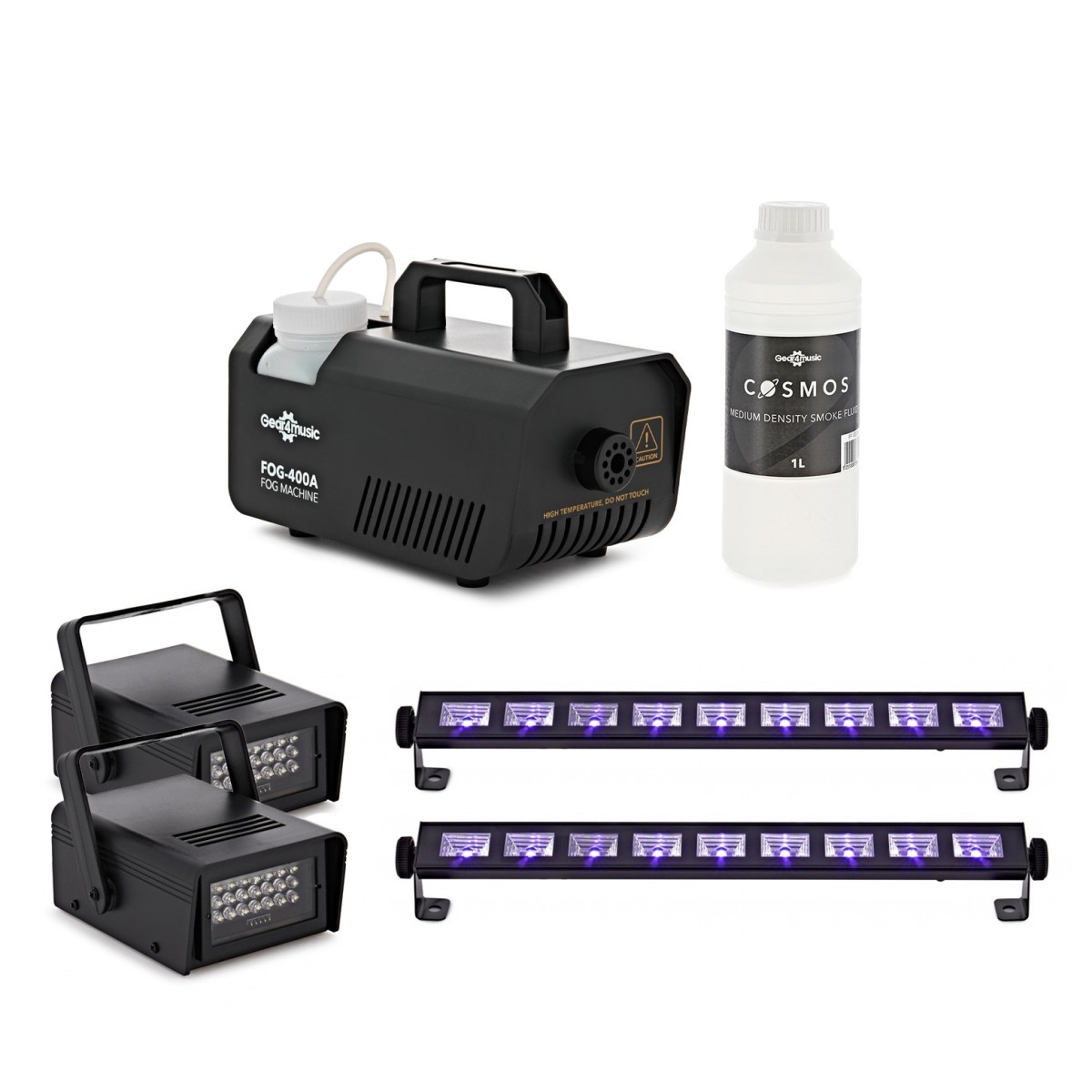 Strobe & UV Lights and Effects Party Pack by Gear4music